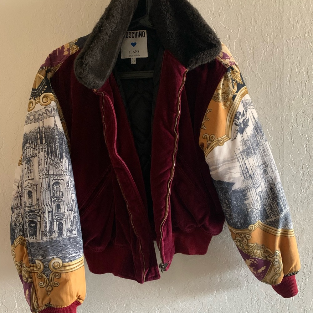 Moschino Jeans puffy bomber jacket size 38 FR/ 8US